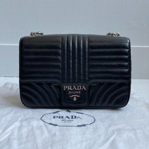 PRADA Diagramme handbag in quilted leather - 1BD135